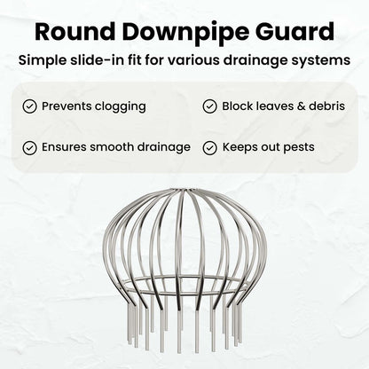 Gutter Leaf Guard 2 pcs Silver 160 mm Stainless Steel