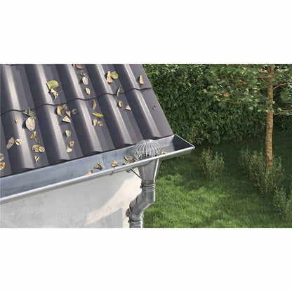 Gutter Leaf Guard 2 pcs Silver 200 mm Stainless Steel