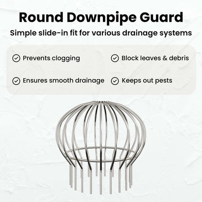 Gutter Leaf Guard 8 pcs Silver 200 mm Stainless Steel
