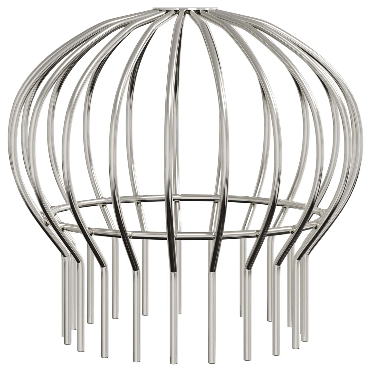 Gutter Leaf Guard 8 pcs Silver 200 mm Stainless Steel