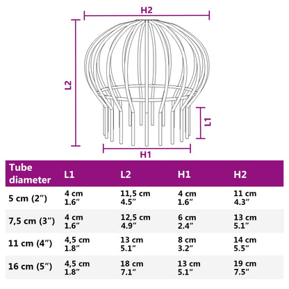 Gutter Leaf Guard 8 pcs Silver 200 mm Stainless Steel