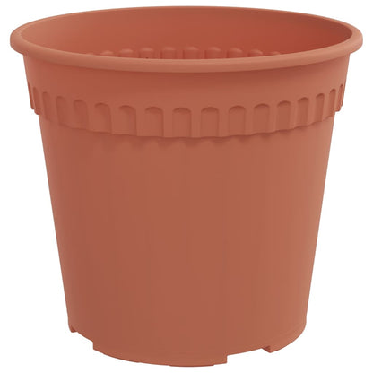 Round Flower Pot 6 pcs Brick Red Ø 17 x 14 cm Plastic