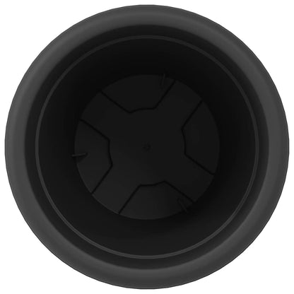 Round Flower Pot 24 pcs Black Ø 22 x 18 cm Plastic