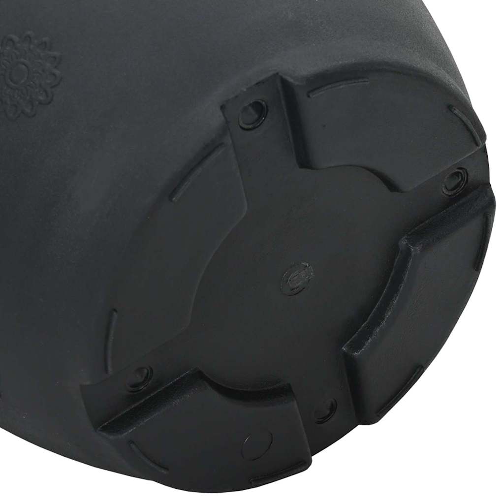 Round Flower Pot 24 pcs Black Ø 26 x 21.5 cm Plastic