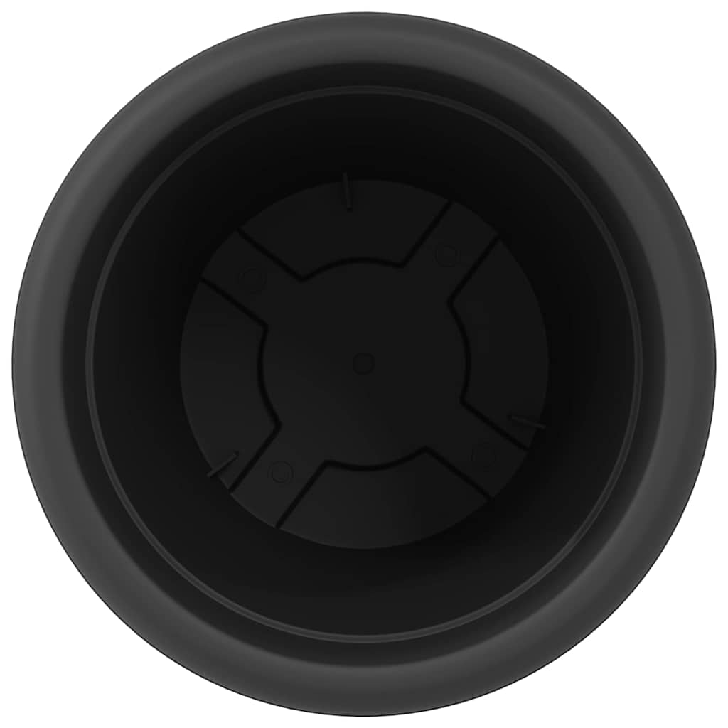 Round Flower Pot 24 pcs Black Ø 34 x 28 cm Plastic