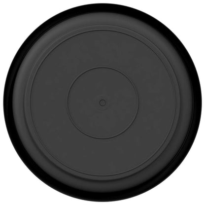 Round Flower Tray 24 pcs Black Ø 14 x 2 cm Plastic