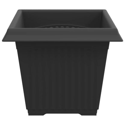 Square Flower Pot 24 pcs Black 33 x 33 x 26 cm Plastic
