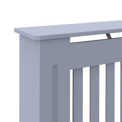 Radiator Cover 2 pcs Grey 112 x 19 x 81.5cm Engineered Wood
