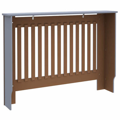 Radiator Cover 2 pcs Grey 112 x 19 x 81.5cm Engineered Wood