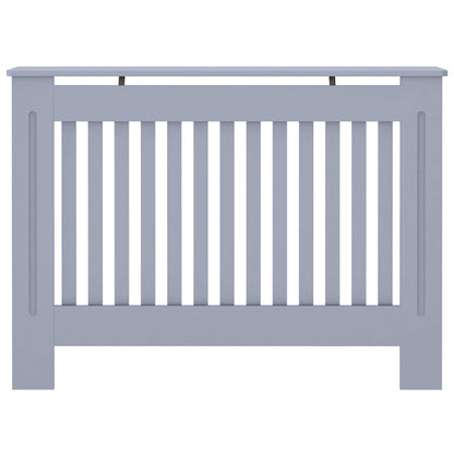 Radiator Cover 2 pcs Grey 112 x 19 x 81.5cm Engineered Wood
