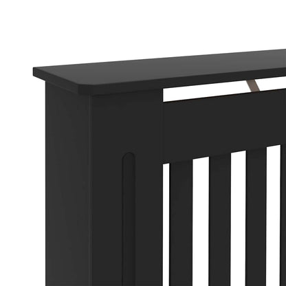 Radiator Cover 2 pcs Black 112 x 19 x 81.5 cm Engineered Wood