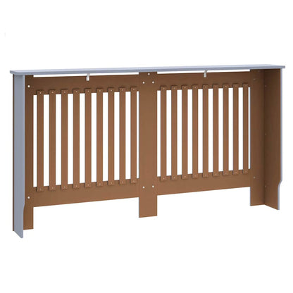 Radiator Cover 2 pcs Grey 152 x 19 x 81.5cm Engineered Wood