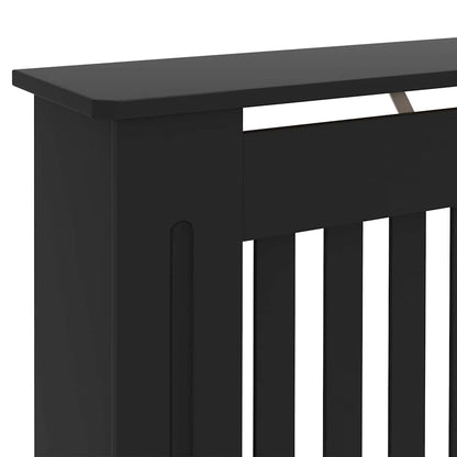 Radiator Cover 2 pcs Black 152 x 19 x 81.5 cm Engineered Wood