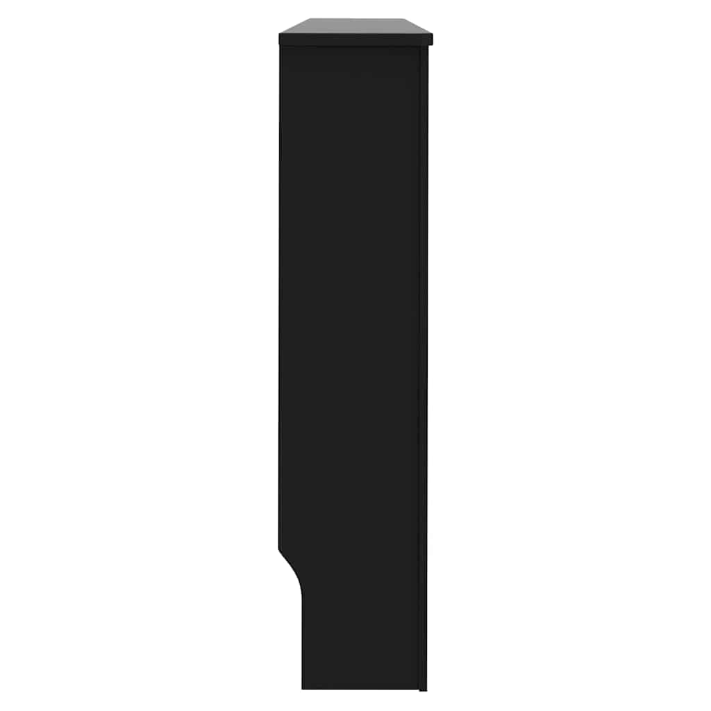 Radiator Cover 2 pcs Black 152 x 19 x 81.5 cm Engineered Wood