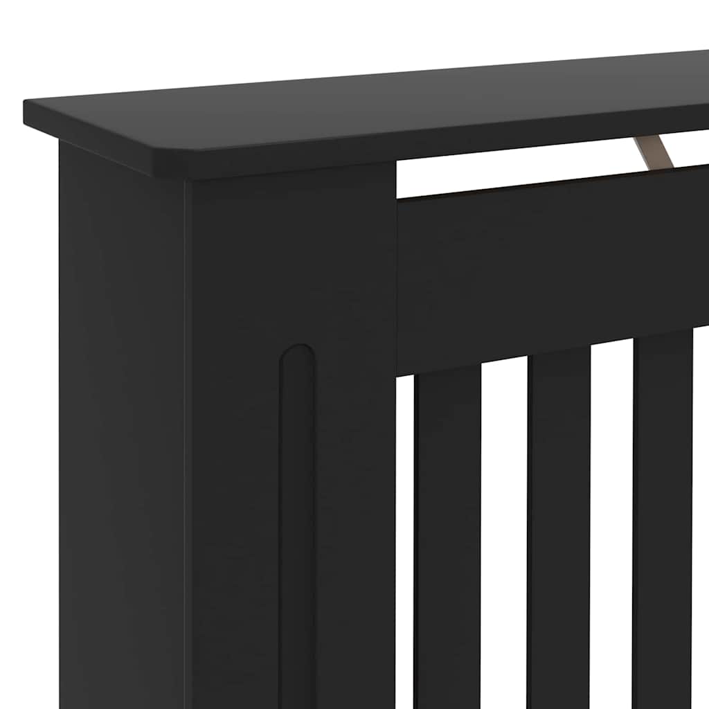 Radiator Cover 2 pcs Black 172 x 19 x 81.5 cm Engineered Wood