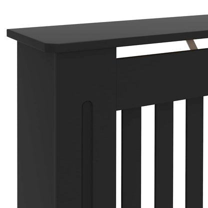Radiator Cover 2 pcs Black 172 x 19 x 81.5 cm Engineered Wood