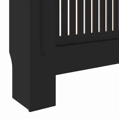 Radiator Cover 2 pcs Black 205 x 20.5 x 81.5cm Engineered Wood