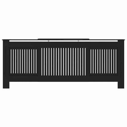 Radiator Cover 2 pcs Black 205 x 20.5 x 81.5cm Engineered Wood