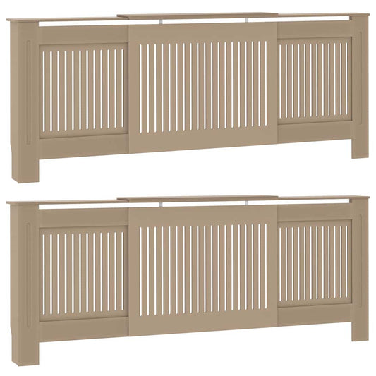 Radiator Cover 2 pcs Sonoma Oak 205 x 20.5 x 81.5cm