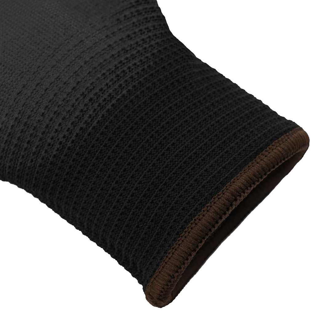 Work Gloves 24 pcs Black 8 / M Polyester