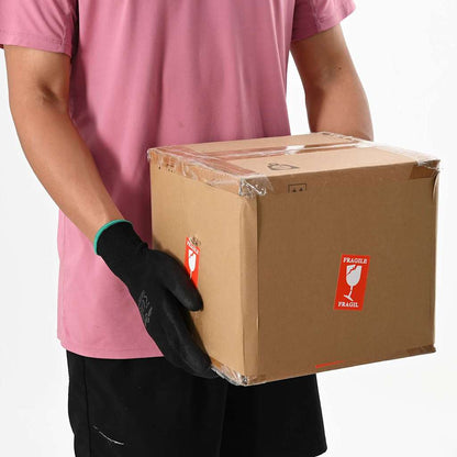 Work Gloves 24 pcs Black 9 / L Polyester
