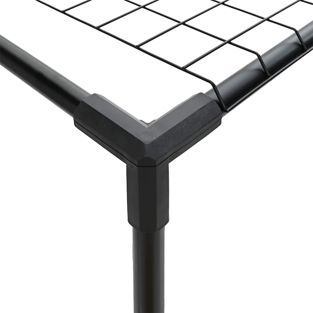 3-Tier Plant Stand Black 400 x 32 x 104 cm Steel