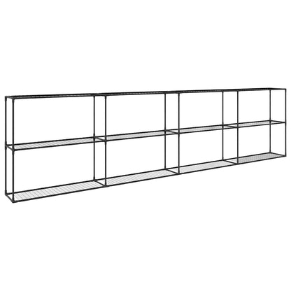 3-Tier Plant Stand Black 400 x 32 x 104 cm Steel