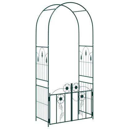 Garden Arch with Lock Green 102 x 50 x 218 cm