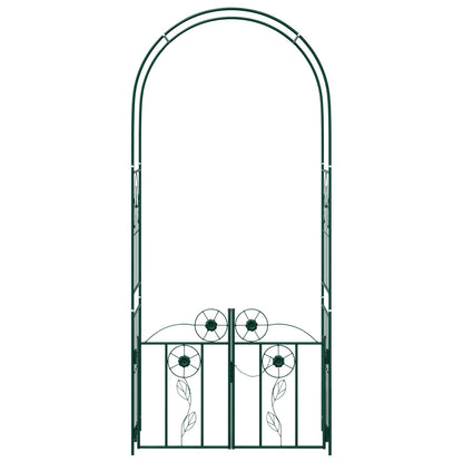 Garden Arch with Lock Green 102 x 50 x 218 cm
