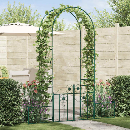 Garden Arch with Lock Green 203 x 50 x 218 cm
