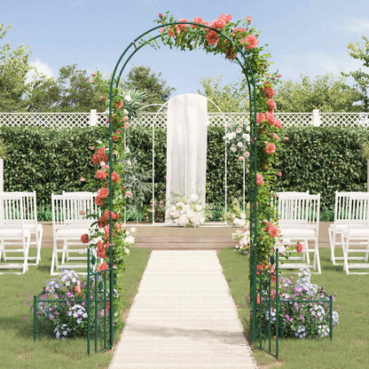 Garden Arch with Lock Green 203 x 50 x 218 cm