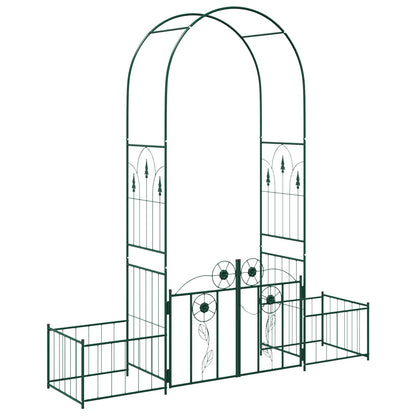 Garden Arch with Lock Green 203 x 50 x 218 cm