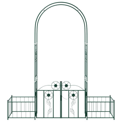 Garden Arch with Lock Green 203 x 50 x 218 cm