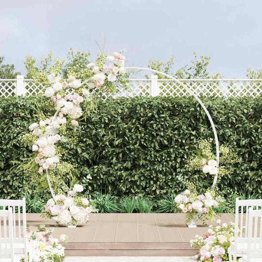 Wedding Arch White 223 x 45 x 201 cm Steel