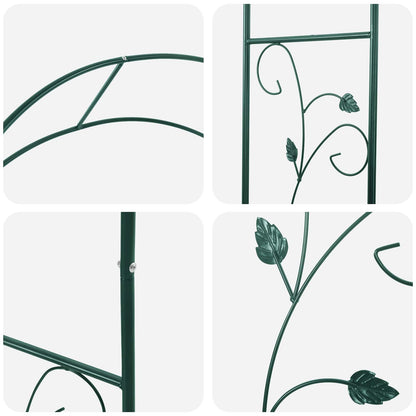 Garden Arch Floral Green 115 x 37 x 231 cm