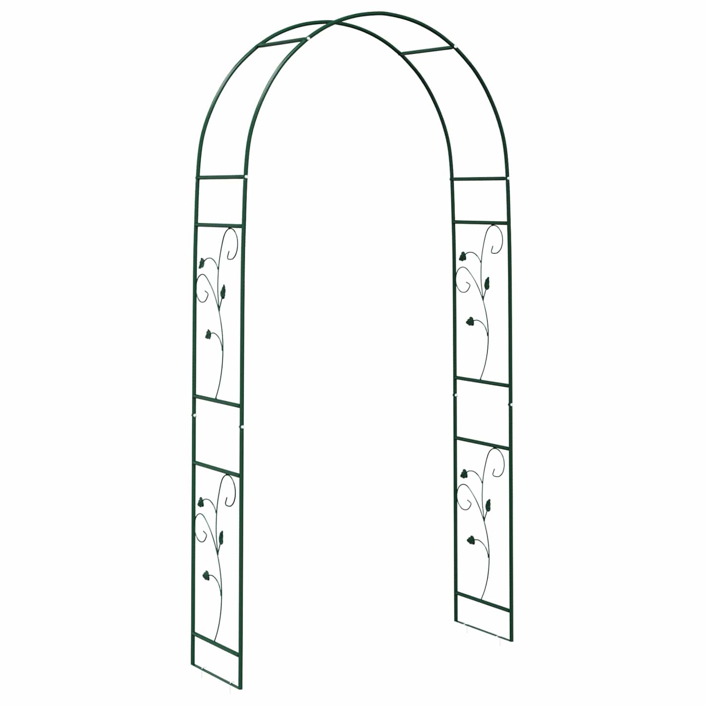 Garden Arch Floral Green 115 x 37 x 231 cm
