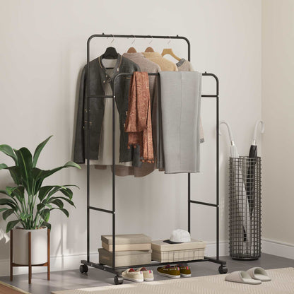 Clothes Rack Plain Black 80 x 53 x 156 cm