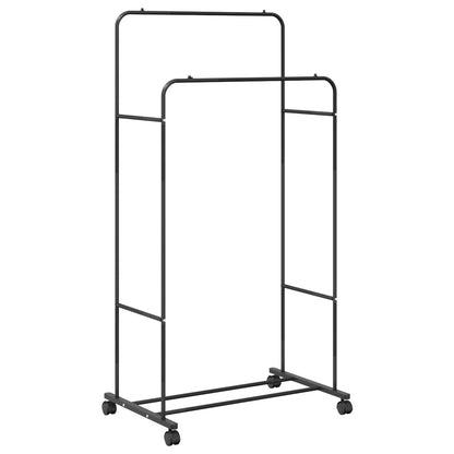 Clothes Rack Plain Black 80 x 53 x 156 cm