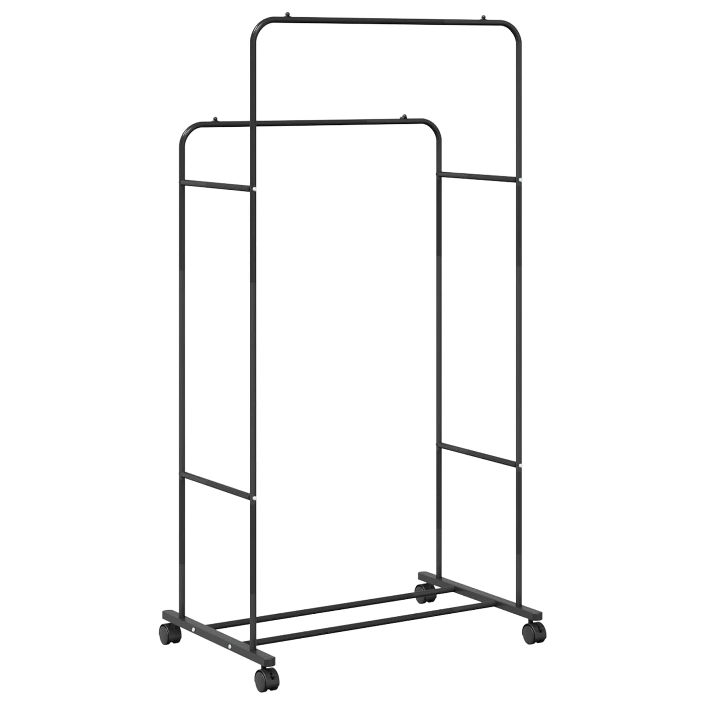Clothes Rack Plain Black 80 x 53 x 156 cm