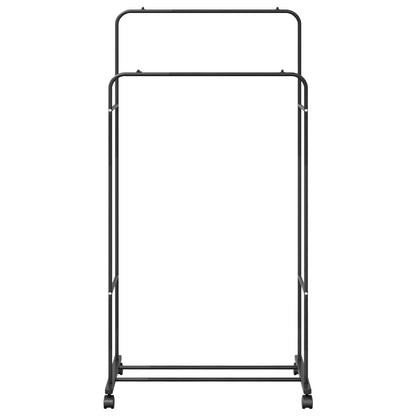 Clothes Rack Plain Black 80 x 53 x 156 cm