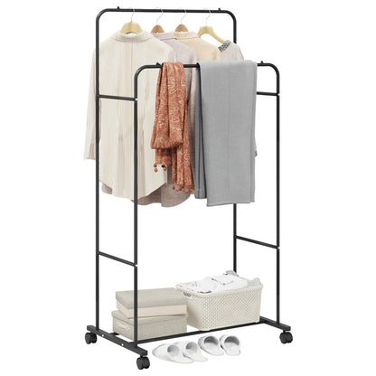 Clothes Rack Plain Black 80 x 53 x 156 cm
