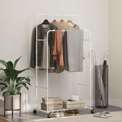 Clothes Rack Plain White 80 x 53 x 156 cm