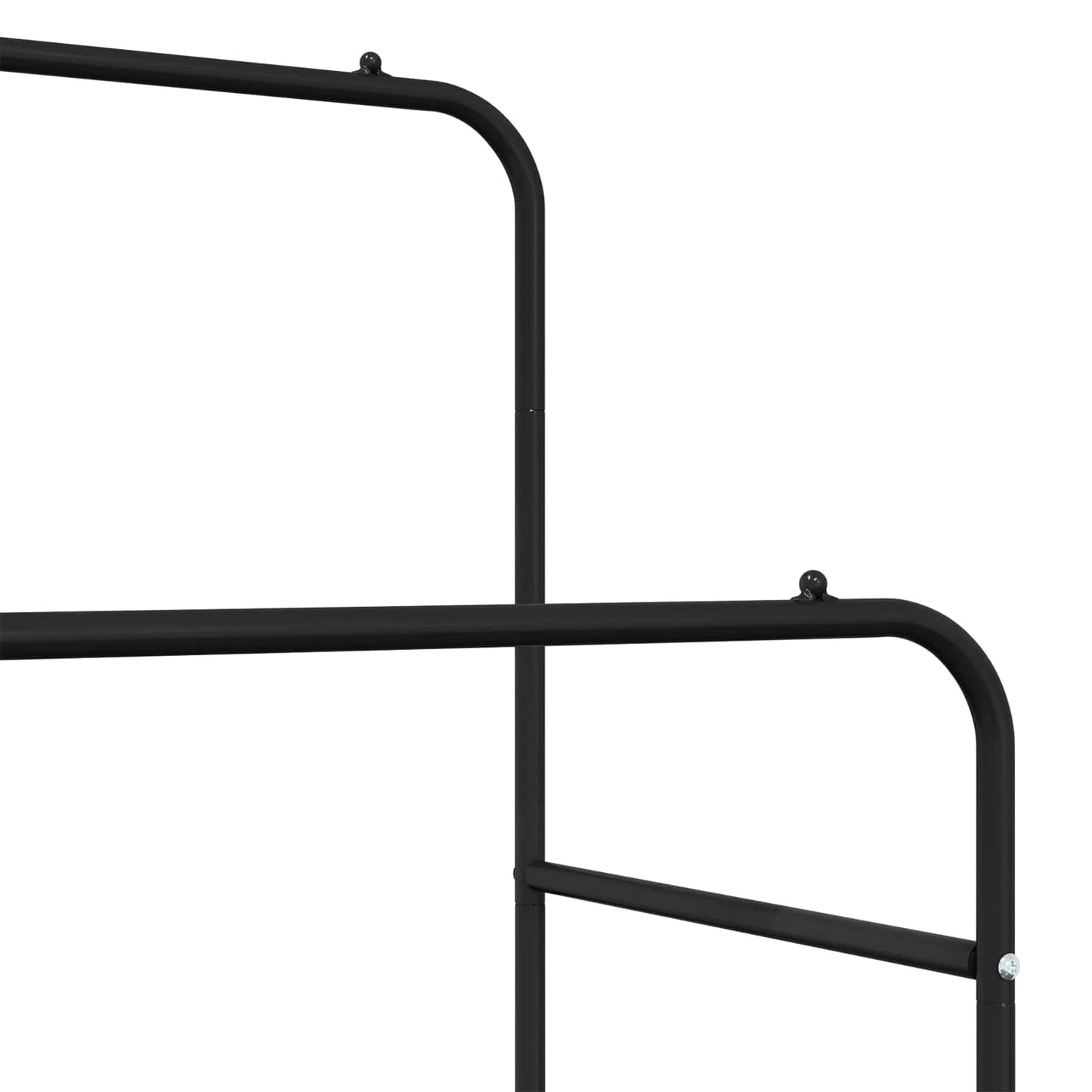 Clothes Rack with Shelf with Wheel Black 80 x 53 x 156 cm