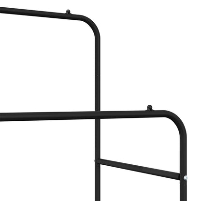 Clothes Rack with Shelf with Wheel Black 80 x 53 x 156 cm