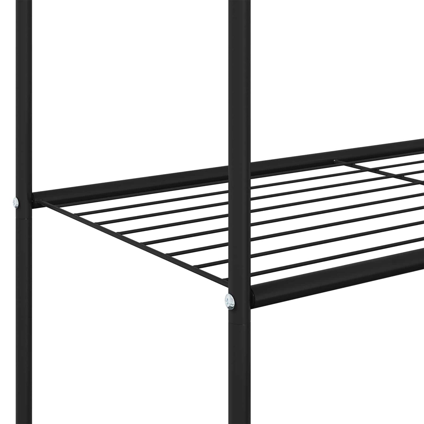 Clothes Rack with Shelf with Wheel Black 80 x 53 x 156 cm