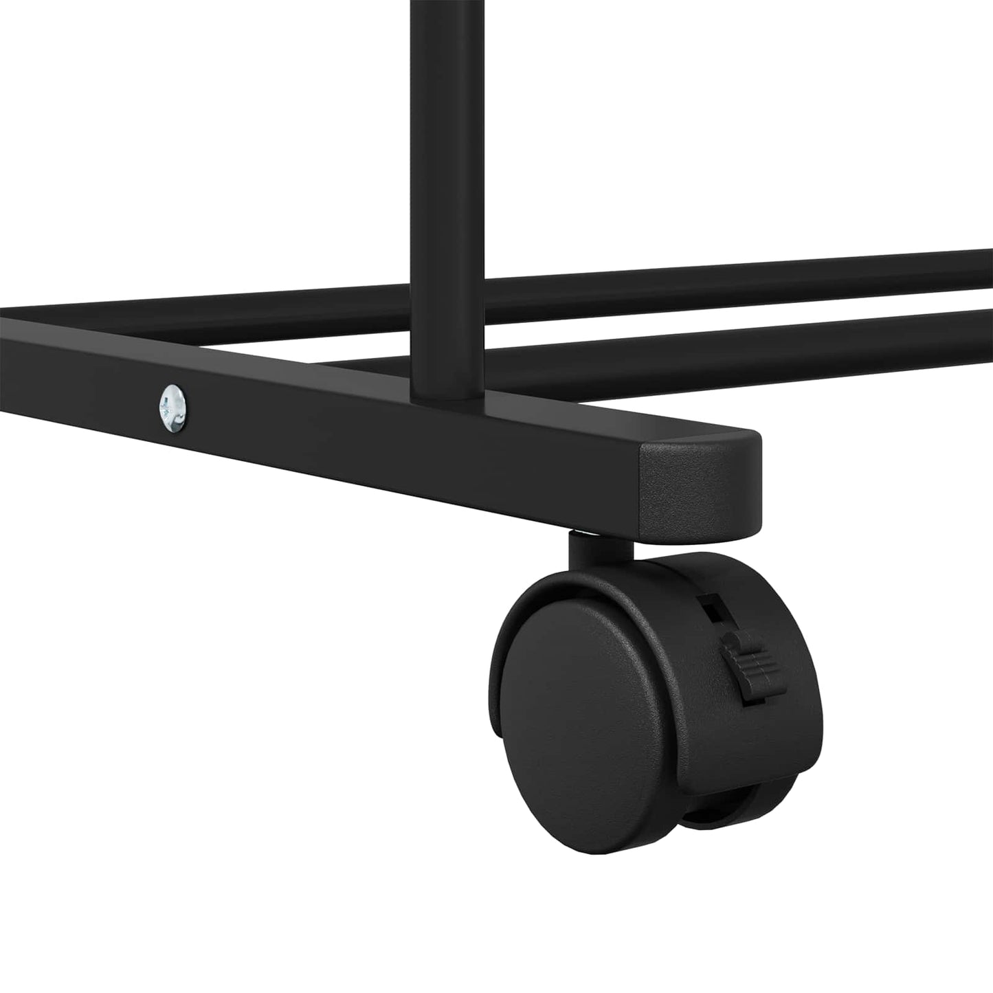 Clothes Rack with Shelf with Wheel Black 80 x 53 x 156 cm