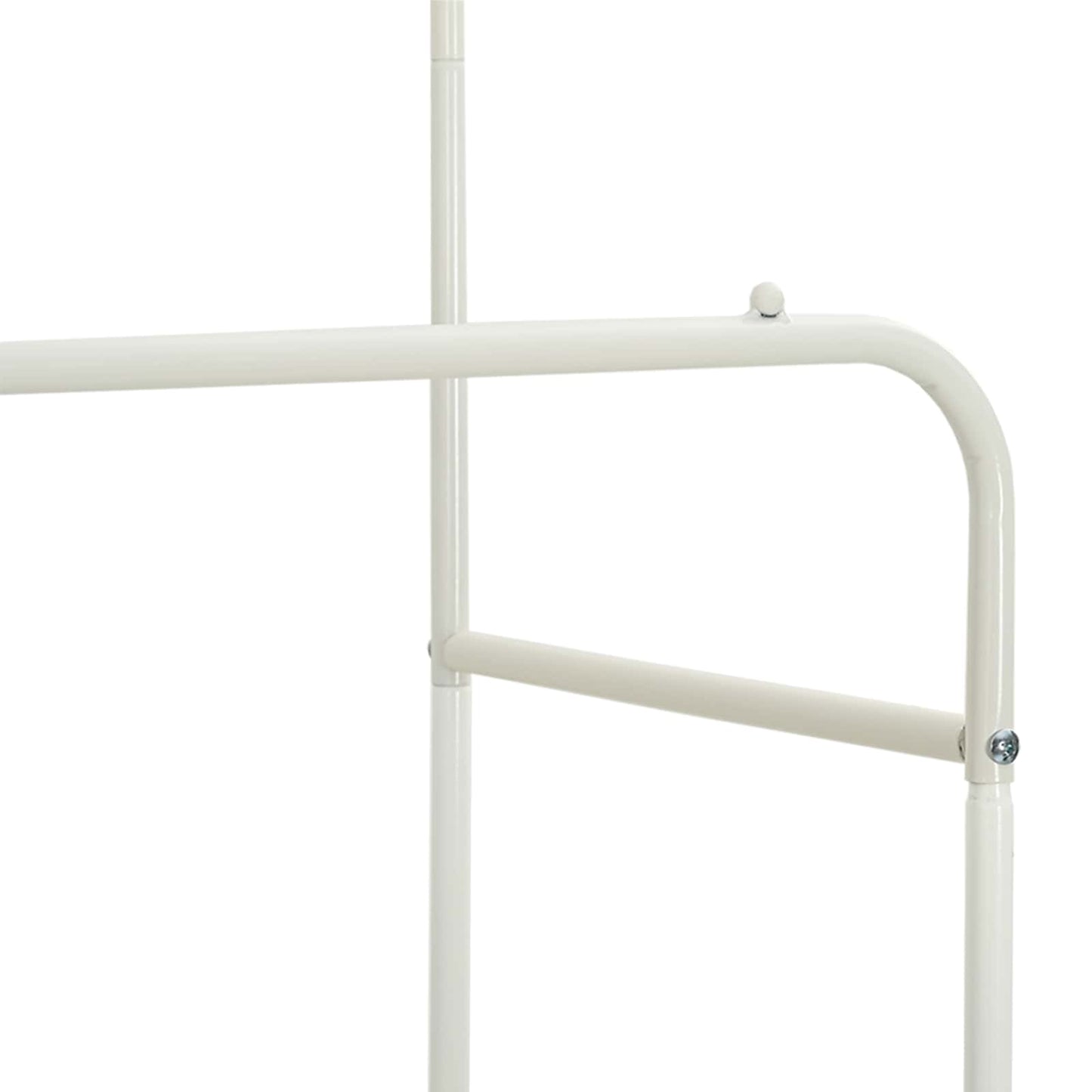 Clothes Rack with Shelf with Wheel White 80 x 53 x 156 cm