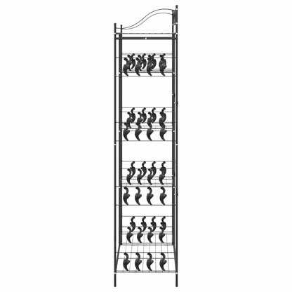 Open Wardrobe with Shelf Black 101 x 43 x 188 cm Steel
