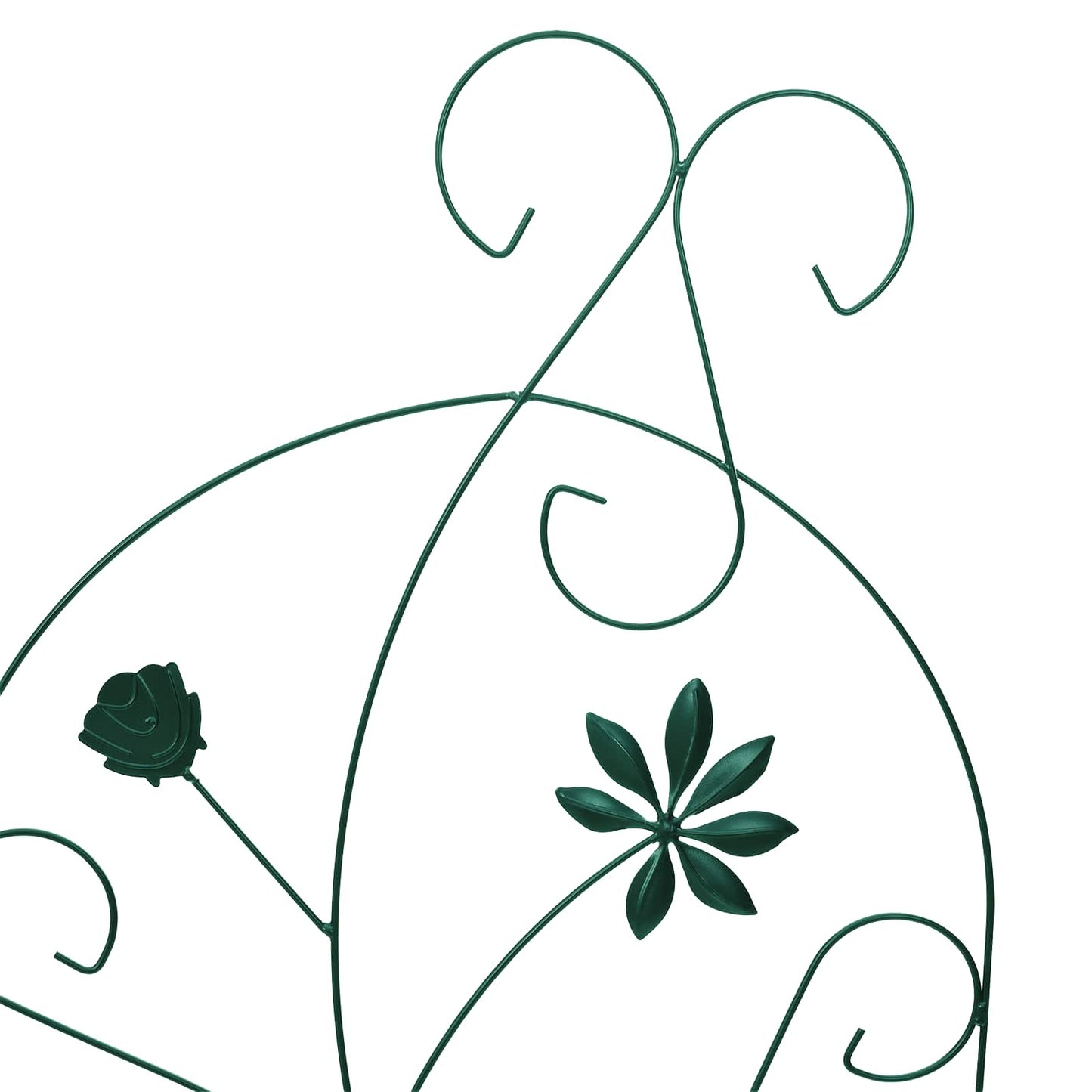 Garden Fence 3 pcs Green 112 x 39.5 cm Steel