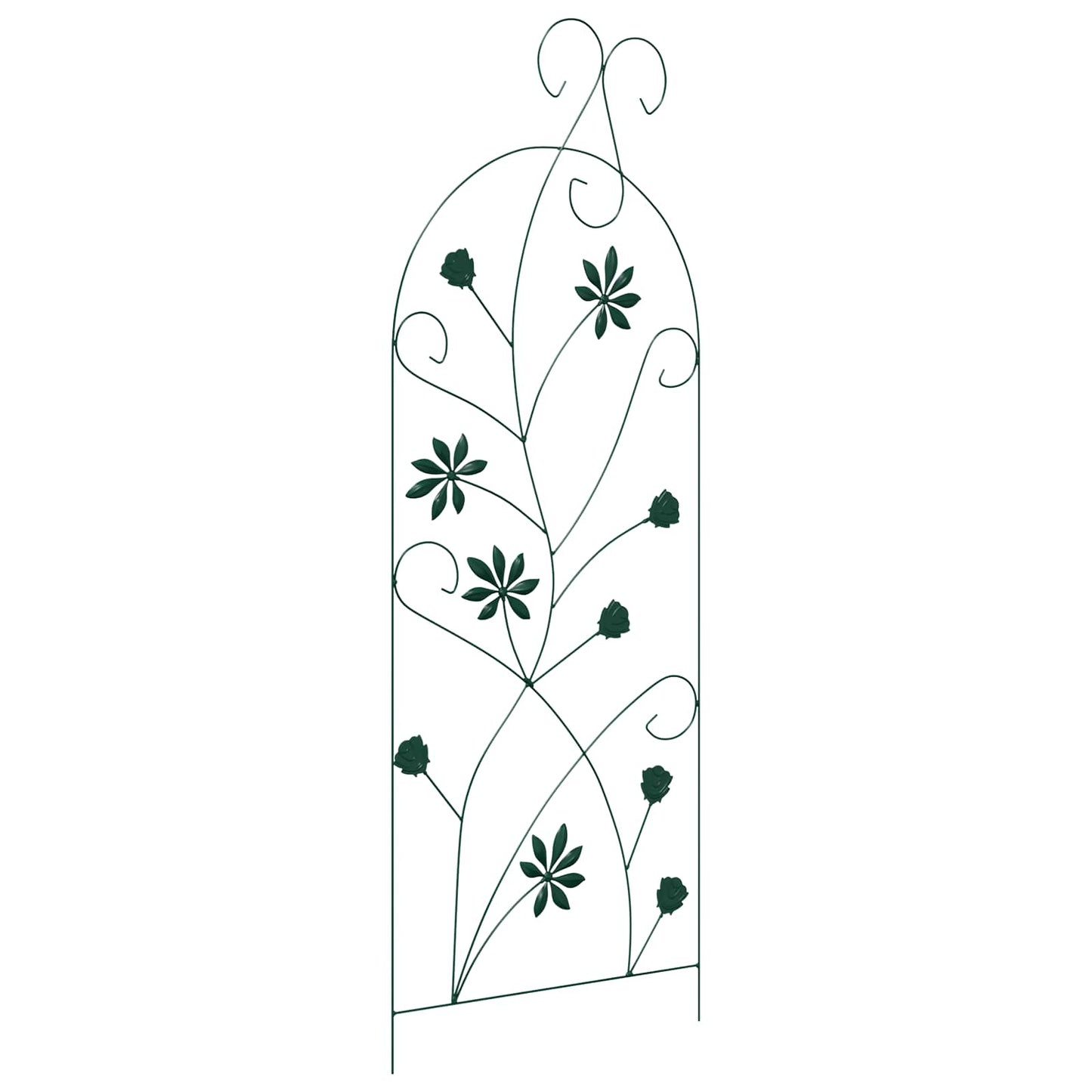 Garden Fence 3 pcs Green 112 x 39.5 cm Steel